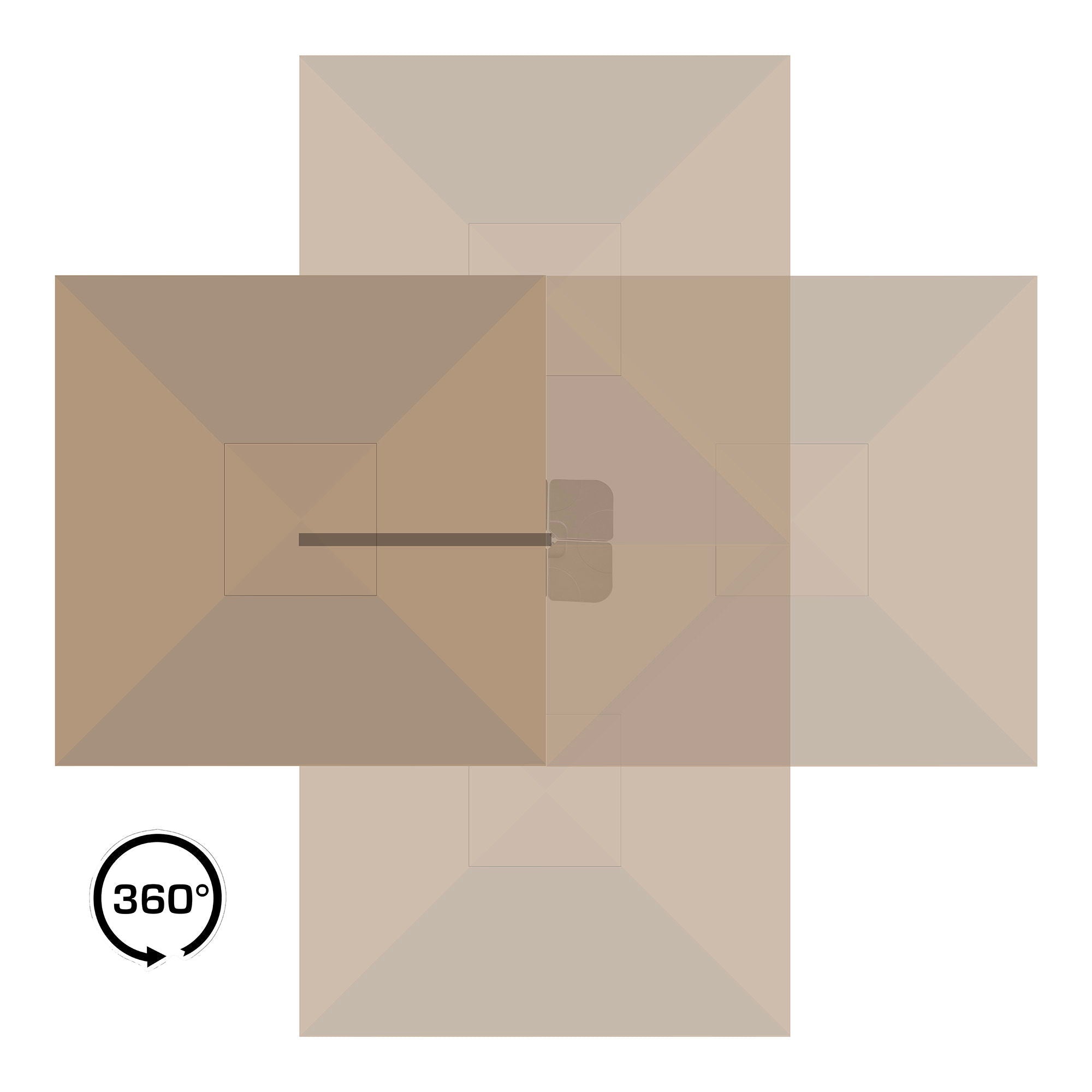 Baza Hængeparasol - Casaneu