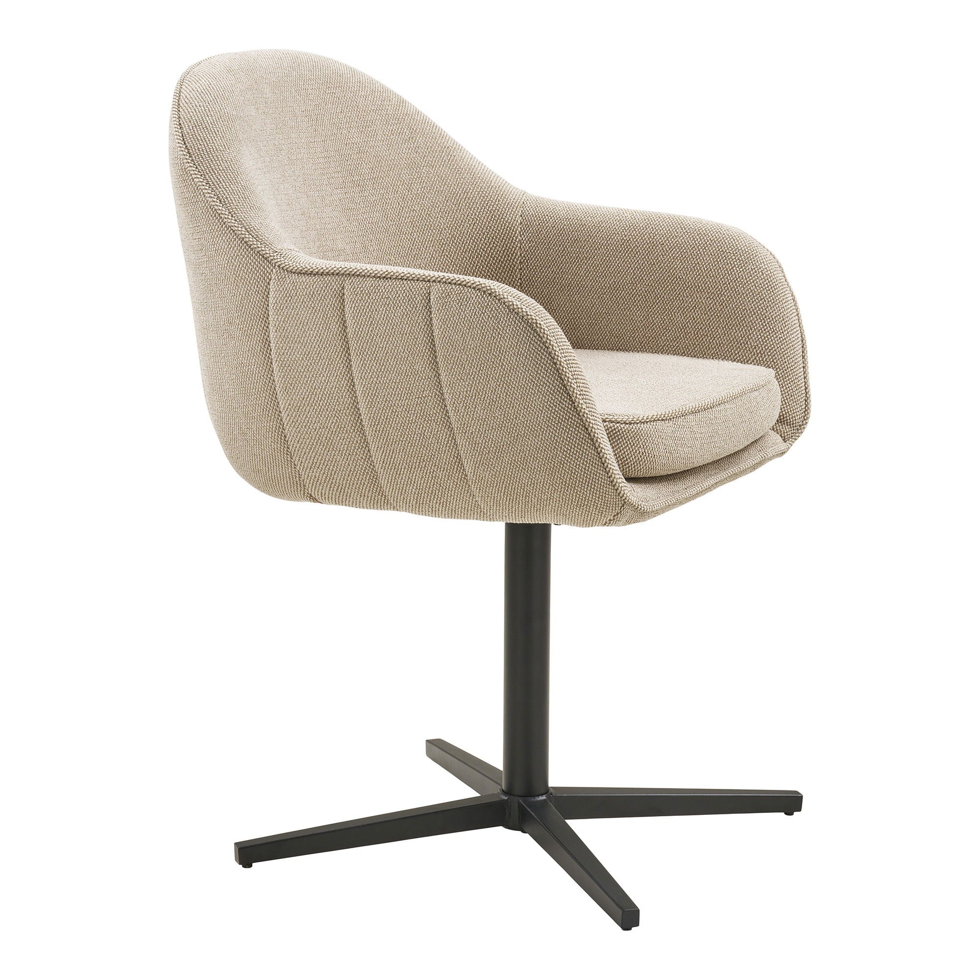 Eetkamerstoel Tamera – Luxe Comfort met Zwarte Poot - Casa Neu