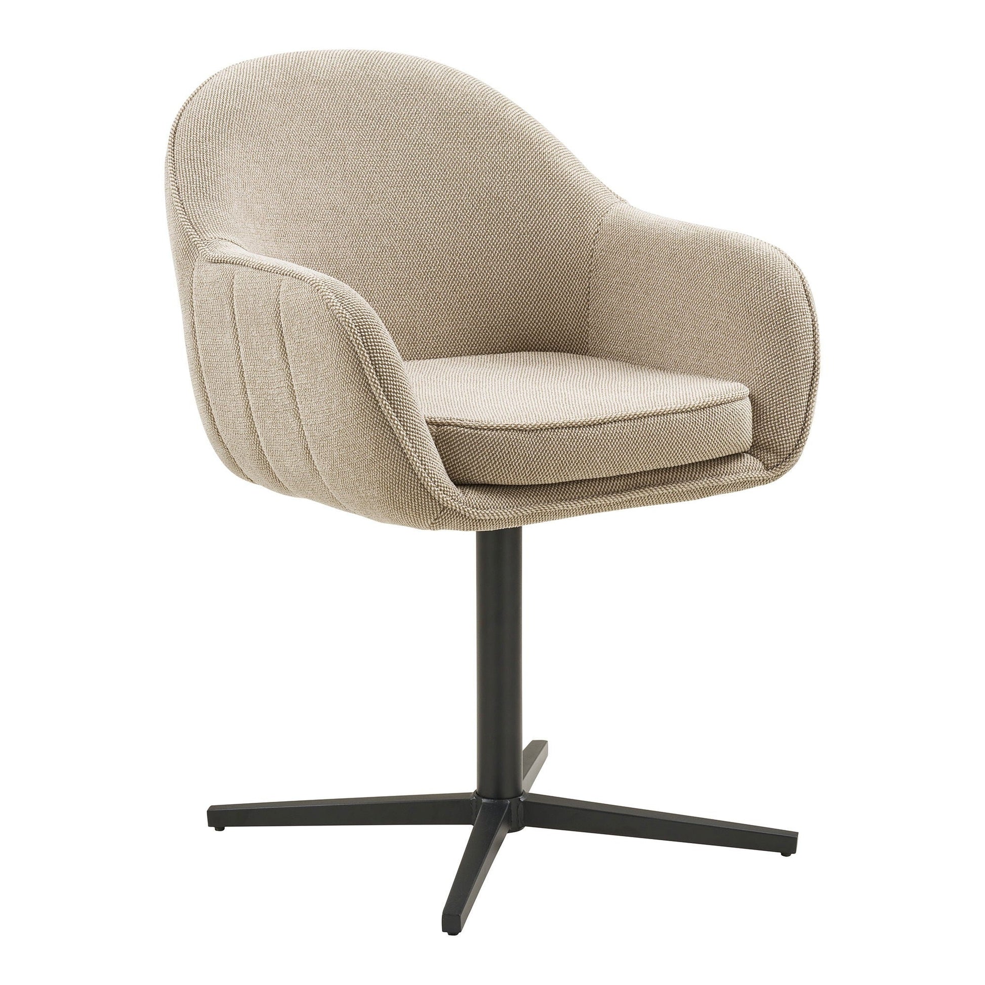 Eetkamerstoel Tamera – Luxe Comfort met Zwarte Poot - Casa Neu