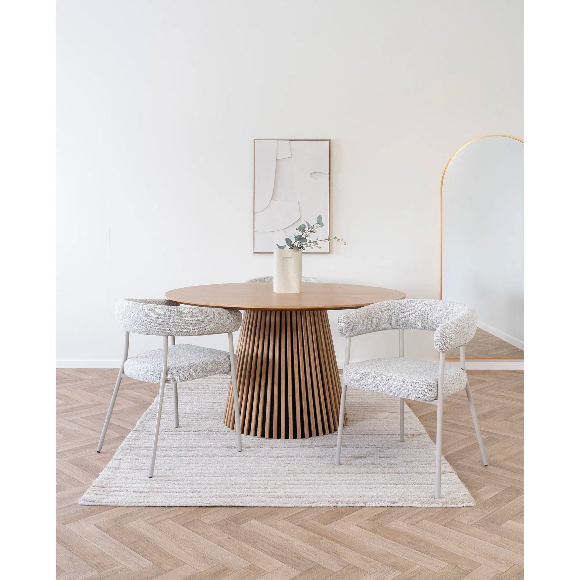 Eetkamerstoel zandkleurig – luxe design stoel Solaro Sand - Casa Neu