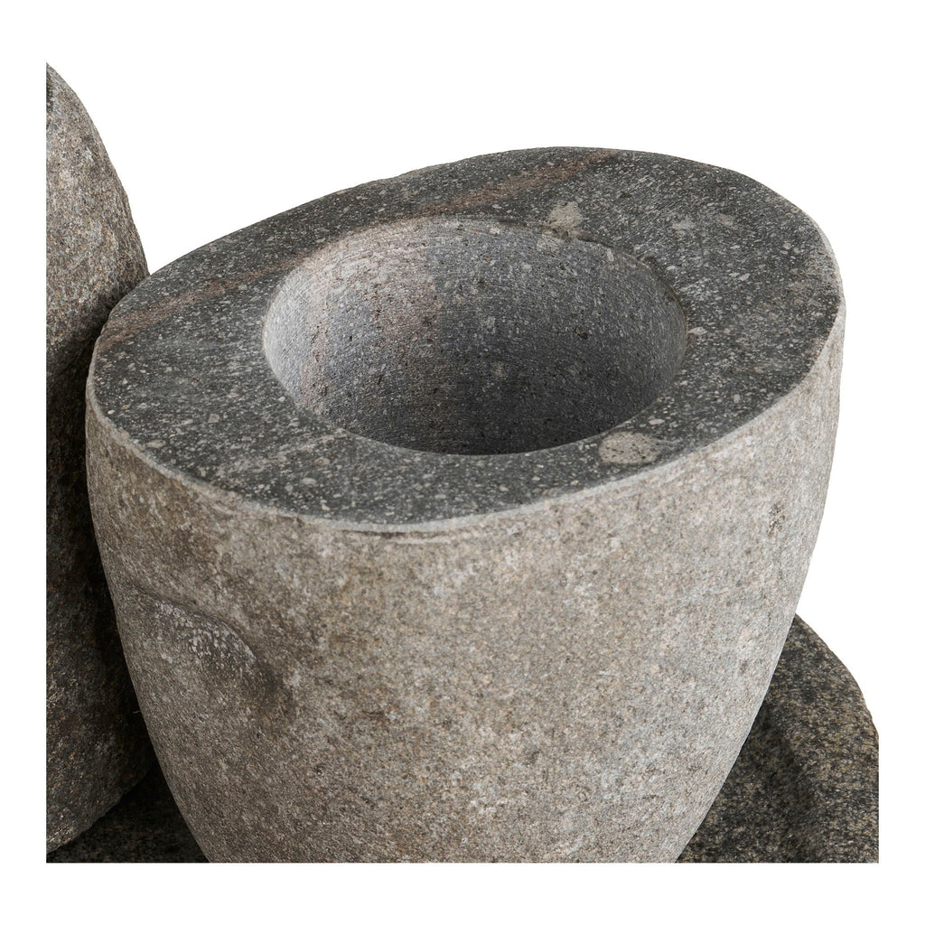 Gara Bathroom Set, Storage Cup, Soap Dispenser, Tray - Casaneu