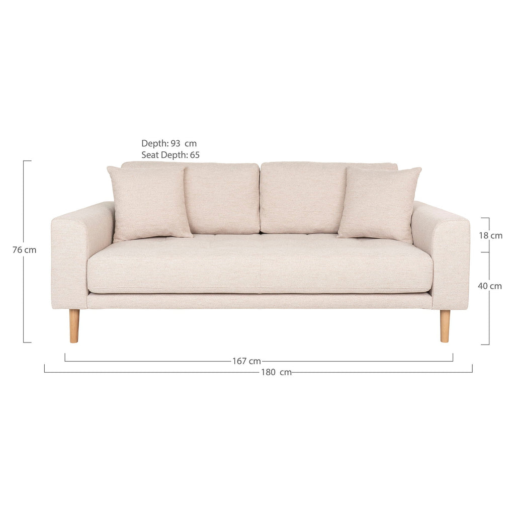 Lido 2.5 Seater Sofa - Casaneu