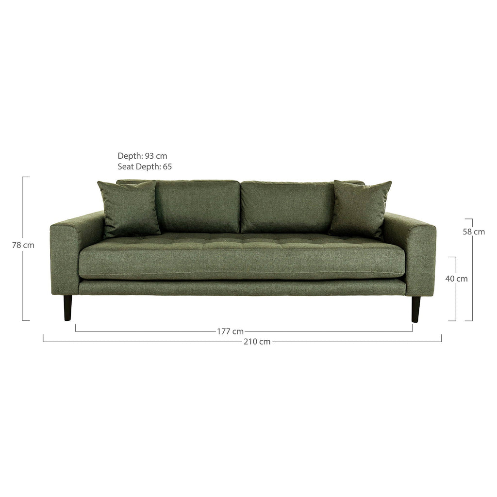 Lido 3 Seater Sofa - Casaneu
