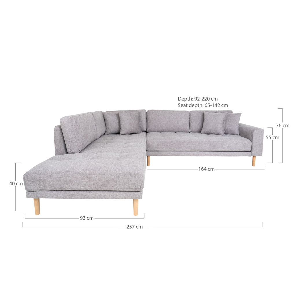 Lido Corner Sofa Open End - Casaneu