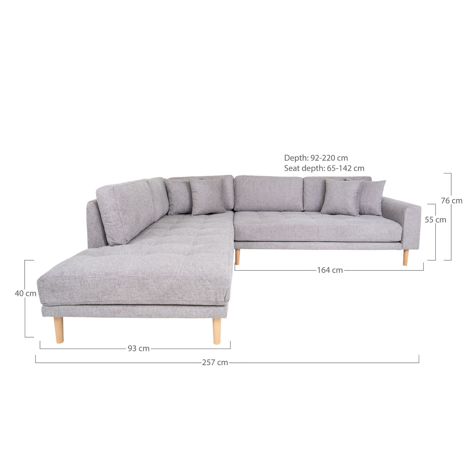 Lido Corner Sofa Open End - Casaneu