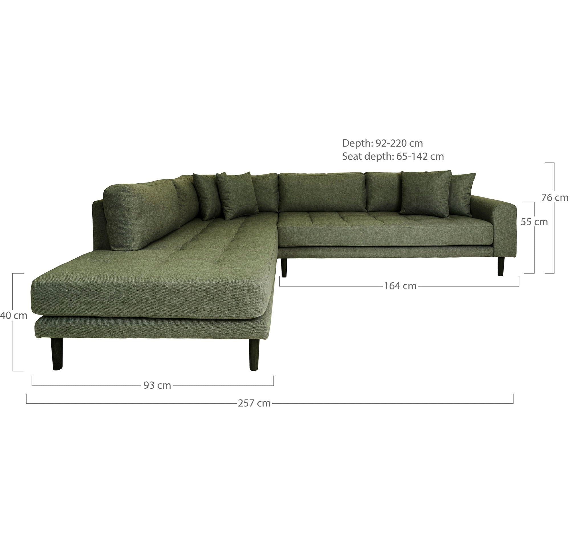 Lido Corner Sofa With Open End - Casaneu