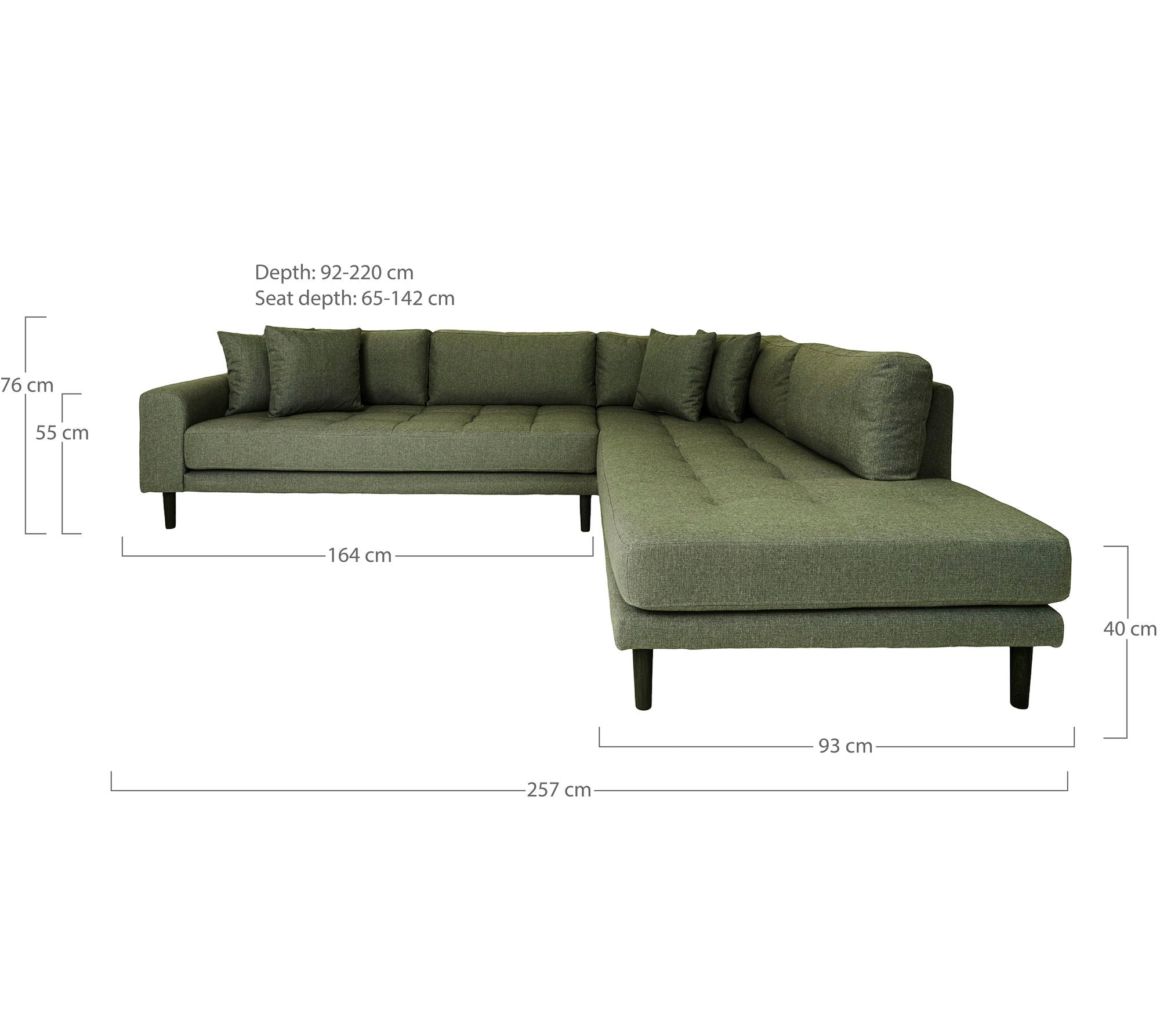 Lido Corner Sofa With Open End - Casaneu