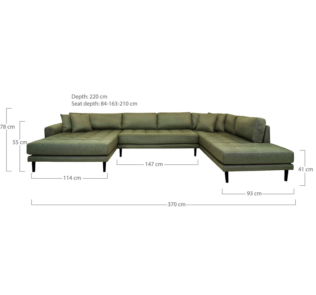 Lido U - Sofa Open End - Casaneu