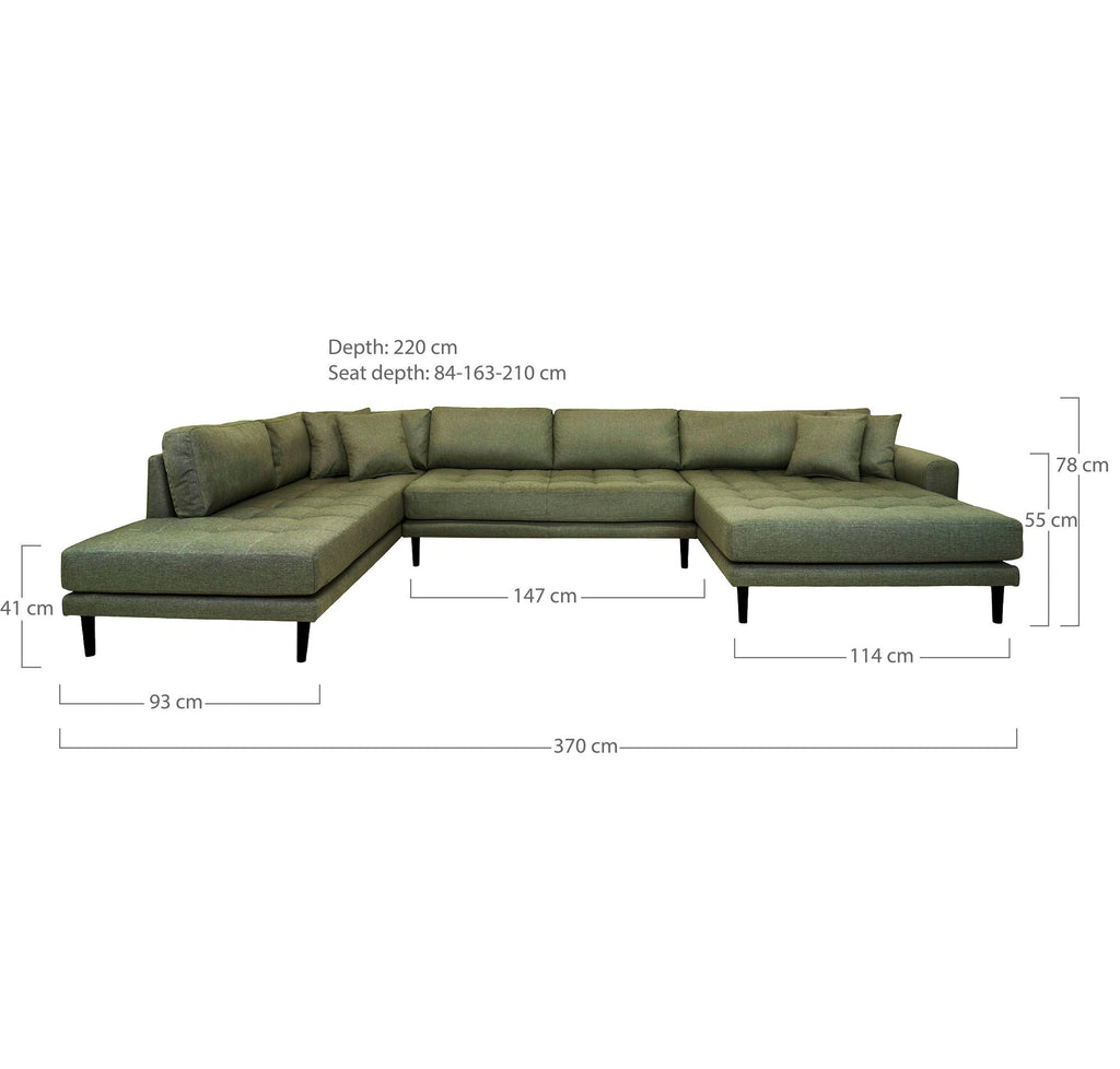 Lido U - Sofa Open End - Casaneu