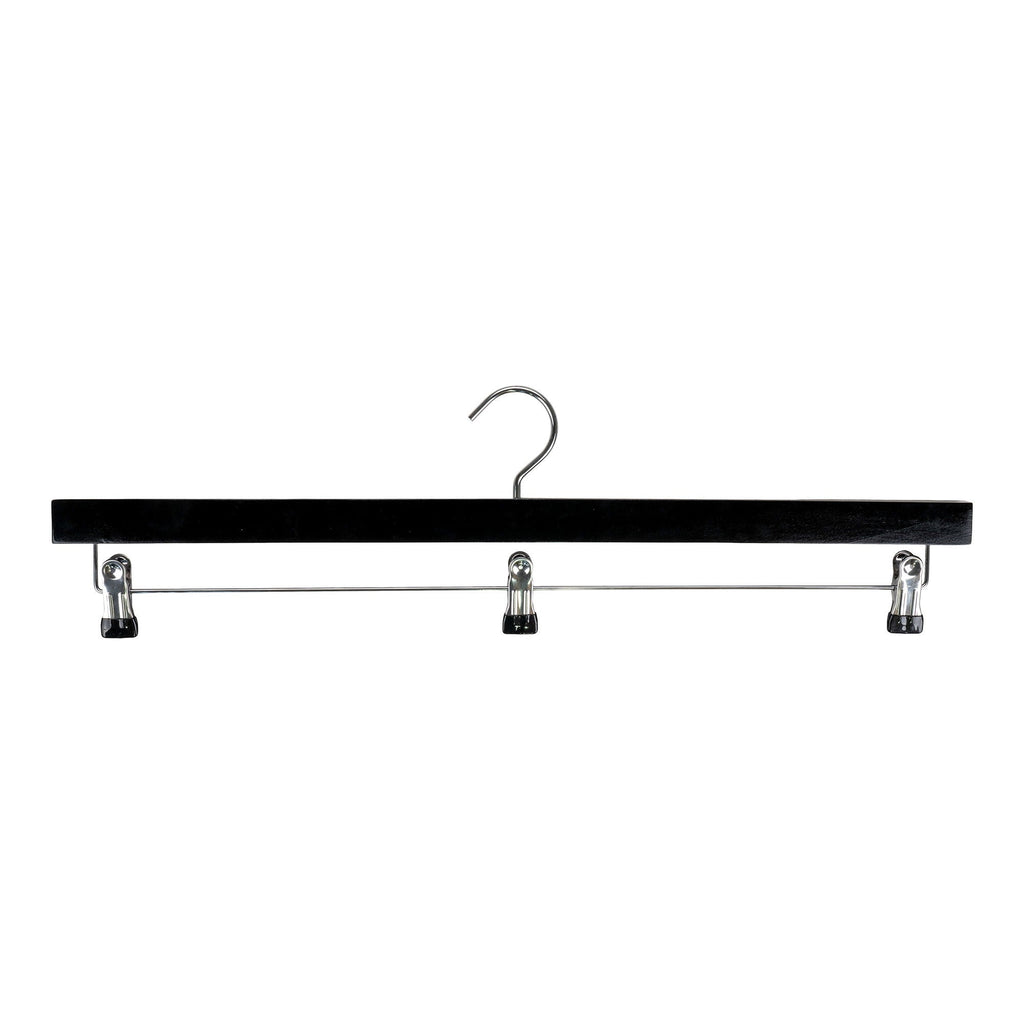 Motella Kledinghangers – Zwart Metaal met Hout – 61 cm – 50 stuks - Casa Neu