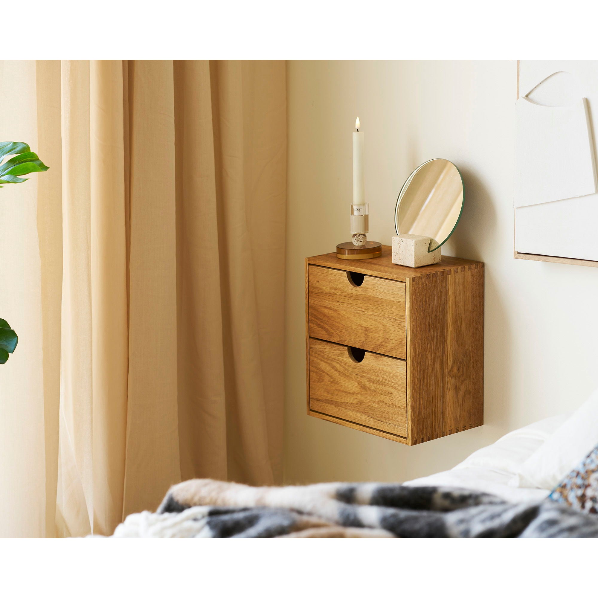 Townsville Wall Shelf with drawers - Casaneu