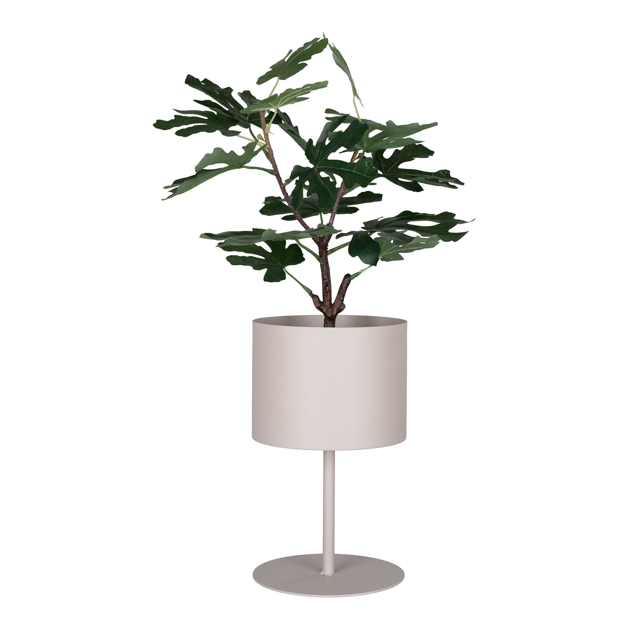 Trofa Plantenstandaard – Beige Metalen Plantenzuil – Ø25 cm – Modern Design - Casa Neu