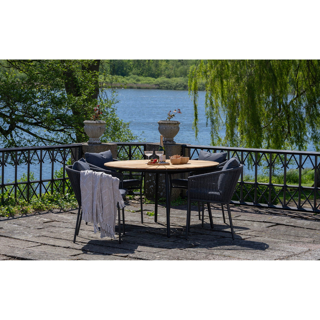 Tuinset Salerno Elegance – Teak Tafel & 4 Eetstoelen - Casa Neu